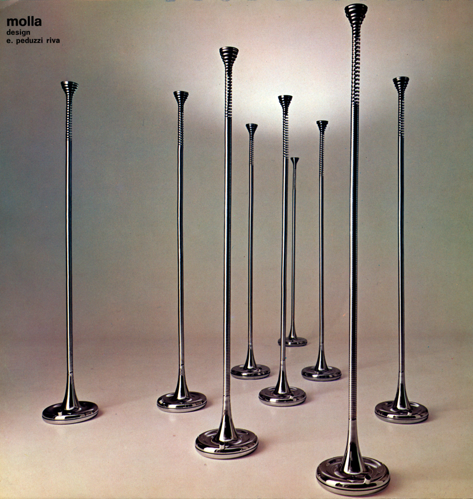 Lampada Molla Halogenständerlampe Prod. Candle 1971 